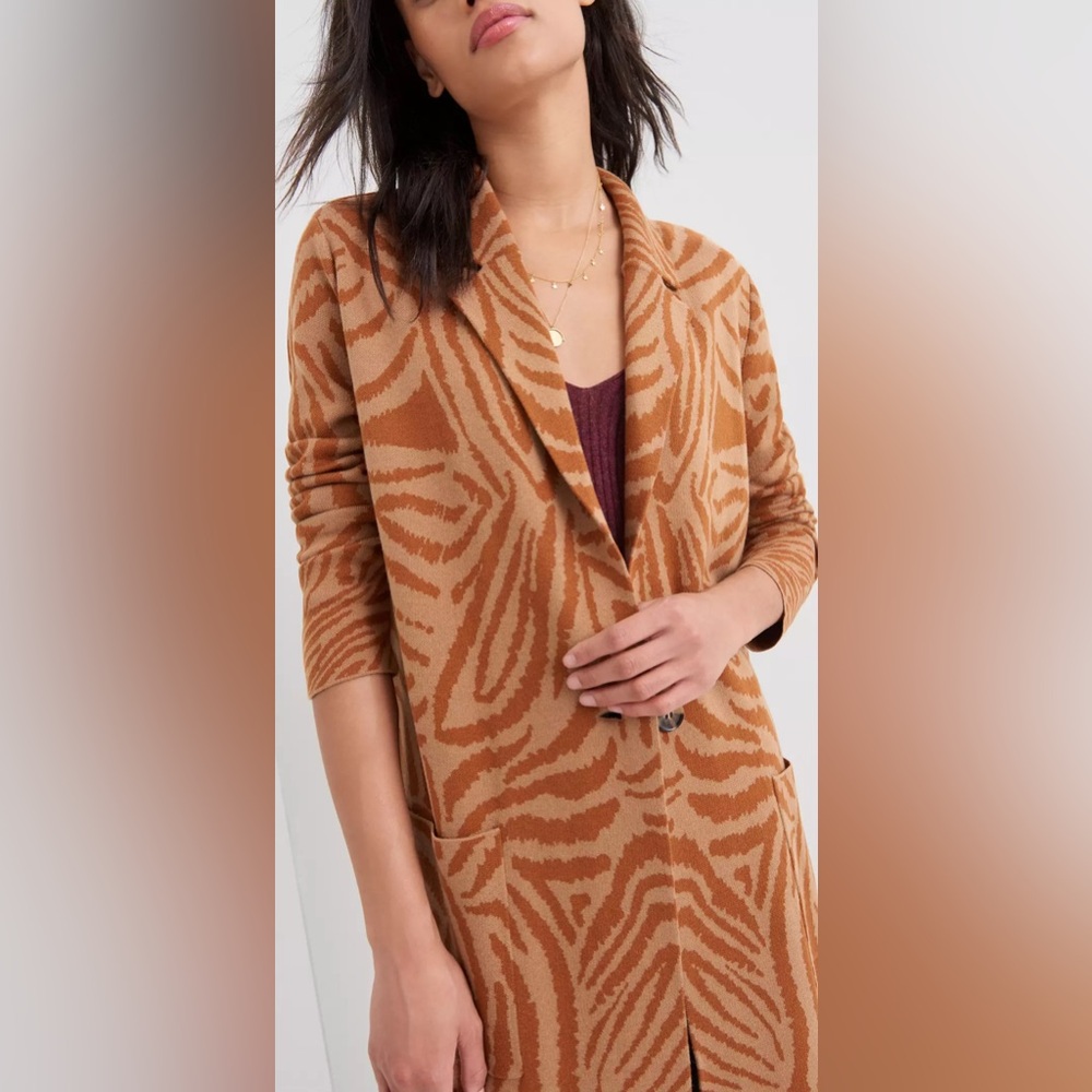 MAEVE Anthropologie Ayla Knit Sweater Coat